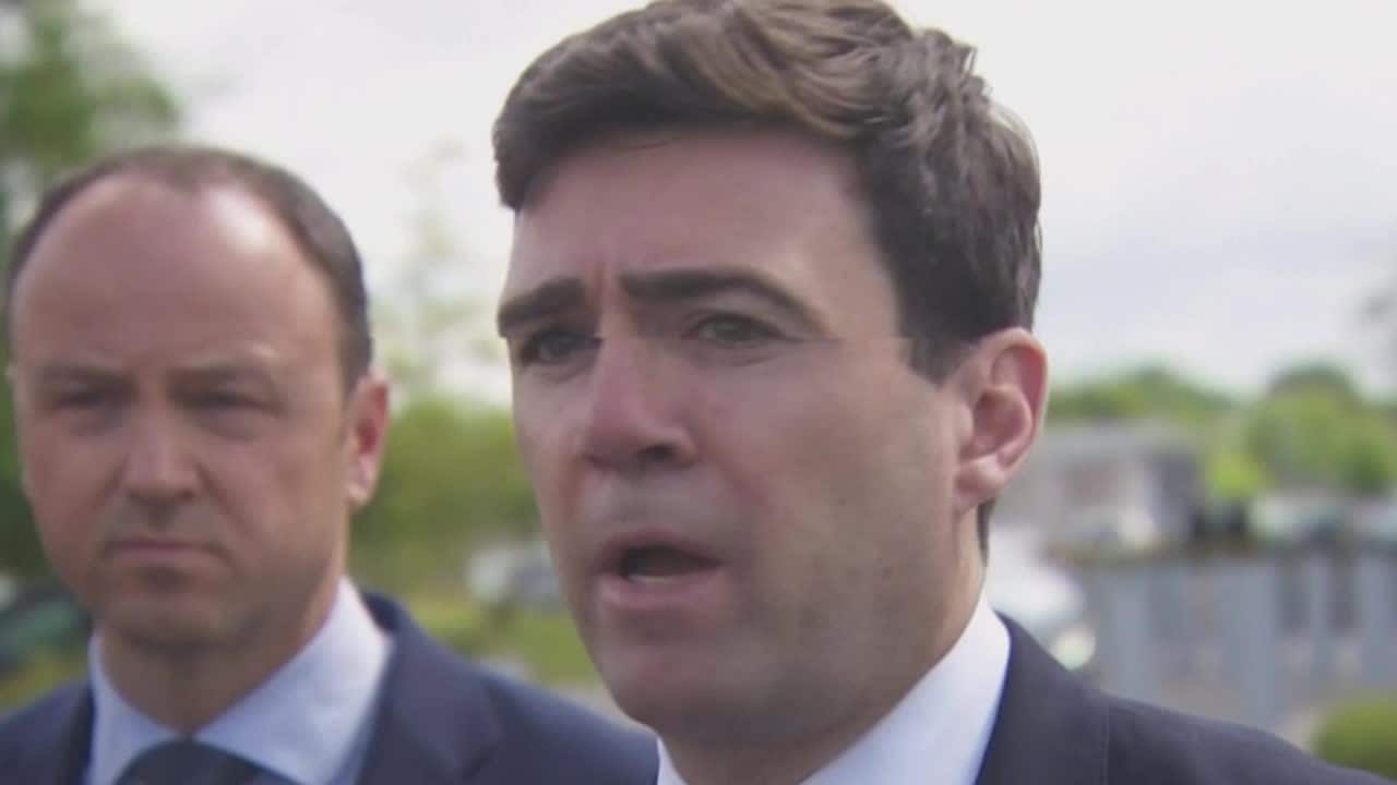 Thumbnail for Emotional Manchester Mayor Andy Burnham vows 'terrorists will never beat us'